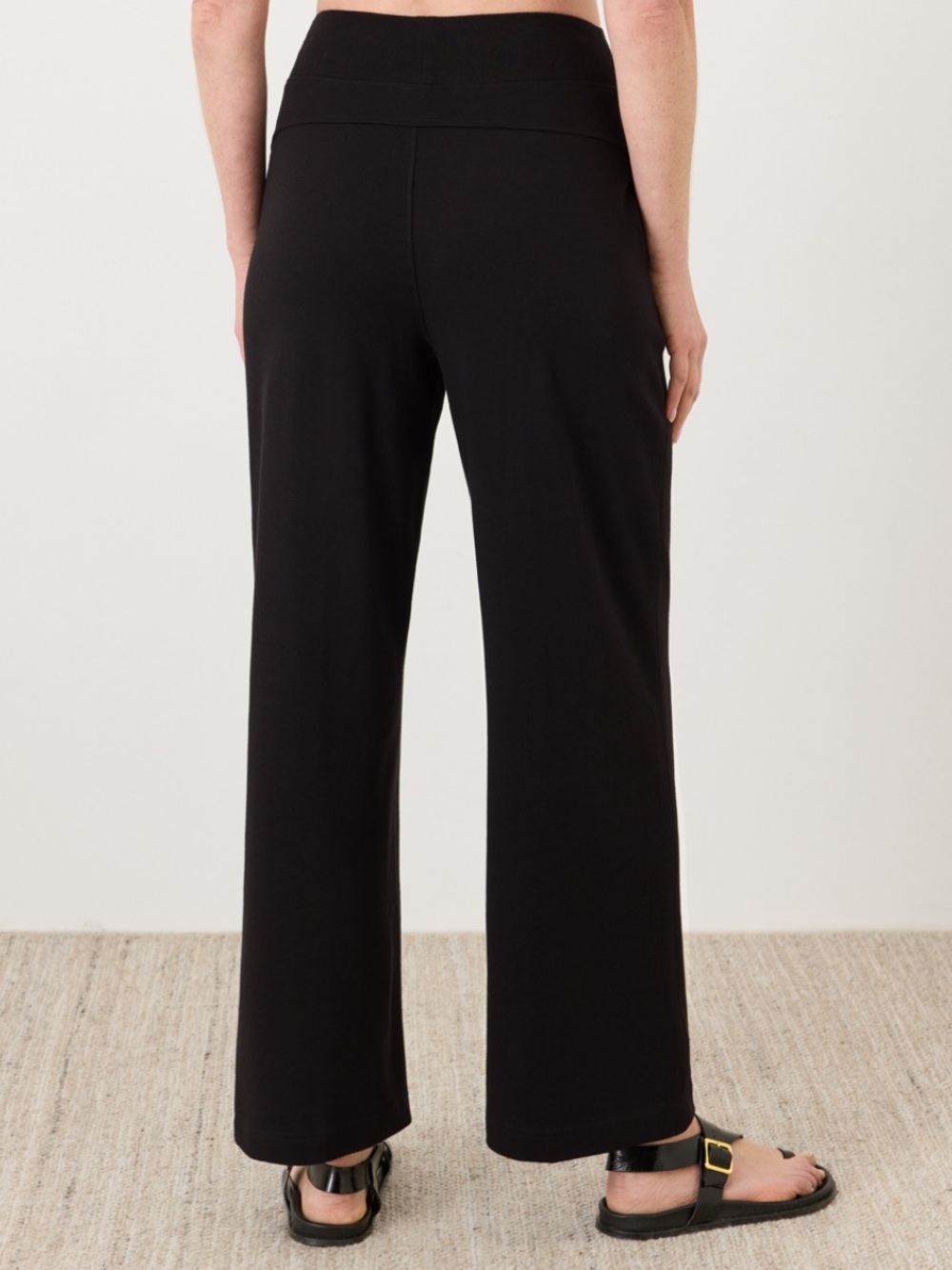 Everyday Wide-Leg Ponte Pants — Black - Picture 3 of 6